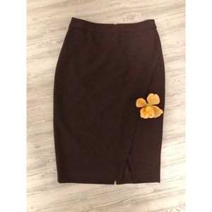 The Limited Purple/Brown pencil skirt size 0